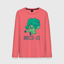 Лонгслив хлопковый мужской Brocco Lee, цвет: коралловый