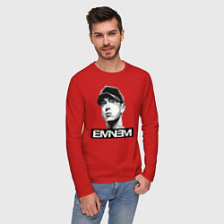 Лонгслив хлопковый мужской Eminem, цвет: красный — фото 2