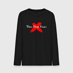 Лонгслив хлопковый мужской Three Days Grace, цвет: черный