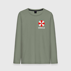 Лонгслив хлопковый мужской UMBRELLA CORP, цвет: авокадо