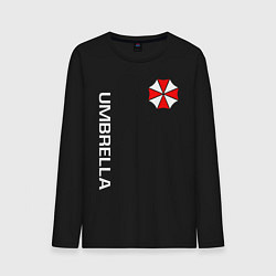 Лонгслив хлопковый мужской UMBRELLA CORP, цвет: черный