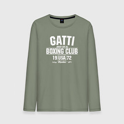 Лонгслив хлопковый мужской Gatti Boxing Club, цвет: авокадо