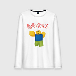 Лонгслив хлопковый мужской ROBLOX, цвет: белый