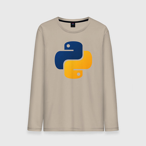 Мужской лонгслив Python / Миндальный – фото 1