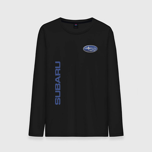 Мужской лонгслив SUBARU / Черный – фото 1