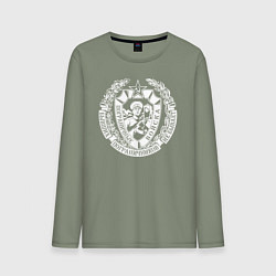 Лонгслив хлопковый мужской Пограничные Войска, цвет: авокадо