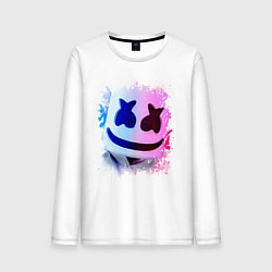 Лонгслив хлопковый мужской MARSHMELLO, цвет: белый