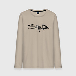 Лонгслив хлопковый мужской Staind, цвет: миндальный