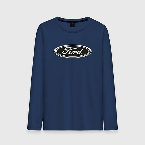 Мужской лонгслив Ford / Тёмно-синий – фото 1