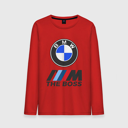 Мужской лонгслив BMW BOSS / Красный – фото 1