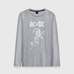 Лонгслив хлопковый мужской ACDC, цвет: меланж