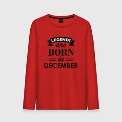 Мужской лонгслив Legends are born in december