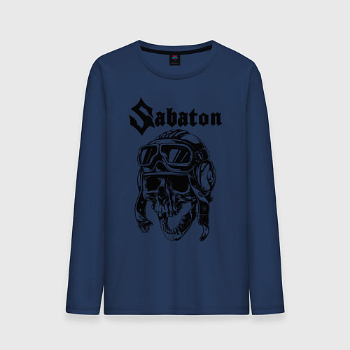 Мужской лонгслив Sabaton / Тёмно-синий – фото 1