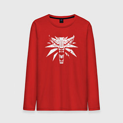 Лонгслив хлопковый мужской Ведьмак, цвет: красный
