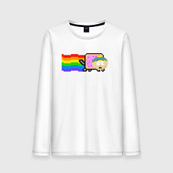 Мужской лонгслив Картман Nyan Cat