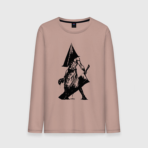 Мужской лонгслив SILENT HILL / Пыльно-розовый – фото 1