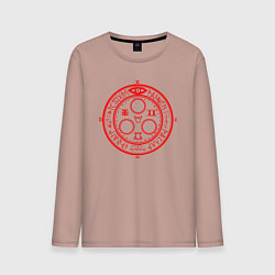 Лонгслив хлопковый мужской SILENT HILL, цвет: пыльно-розовый