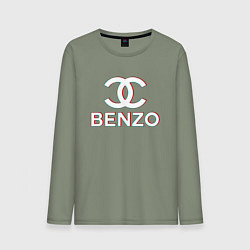Лонгслив хлопковый мужской BBT BENZO GANG, цвет: авокадо