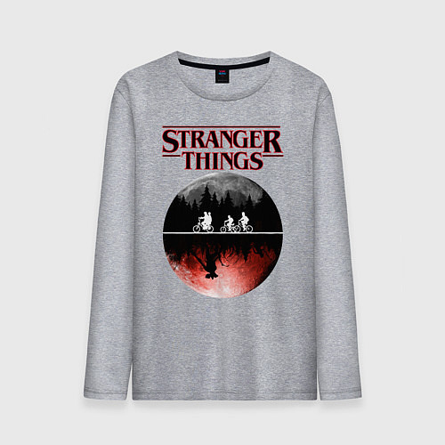 Мужской лонгслив Очень странные дела / Меланж – фото 1