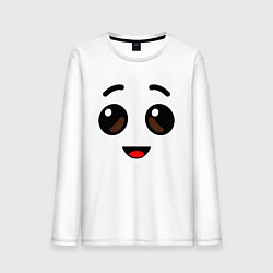 Лонгслив хлопковый мужской ЛИЦО БАНАНА ИЗ FORTNITE, цвет: белый