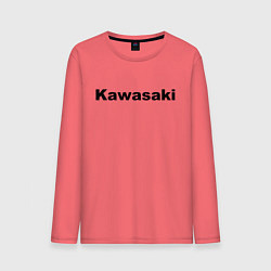 Лонгслив хлопковый мужской KAWASAKI Z, цвет: коралловый
