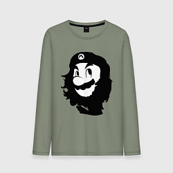 Лонгслив хлопковый мужской Che Mario, цвет: авокадо