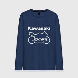 Лонгслив хлопковый мужской KAWASAKI Z, цвет: тёмно-синий