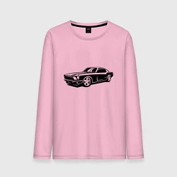 Лонгслив хлопковый мужской Ford Mustang Z, цвет: светло-розовый
