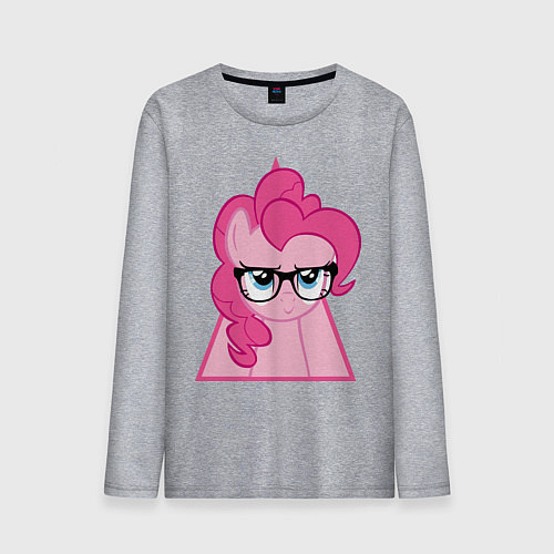 Мужской лонгслив Pinky Pie hipster / Меланж – фото 1