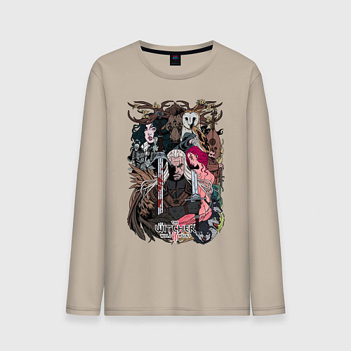 Мужской лонгслив The Witcher wild hunt / Миндальный – фото 1