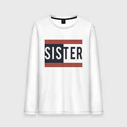 Лонгслив хлопковый мужской Sister, цвет: белый