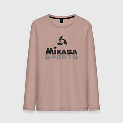 Лонгслив хлопковый мужской MIKASA SPORTS, цвет: пыльно-розовый