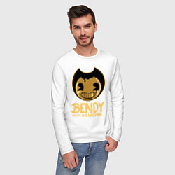 Лонгслив хлопковый мужской Bendy And The Ink Machine, цвет: белый — фото 2