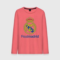 Лонгслив хлопковый мужской Real Madrid FC, цвет: коралловый