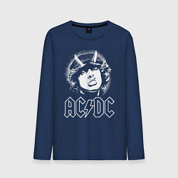 Лонгслив хлопковый мужской ACDC Angus, цвет: тёмно-синий