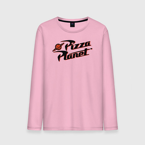 Мужской лонгслив Pizza Planet / Светло-розовый – фото 1