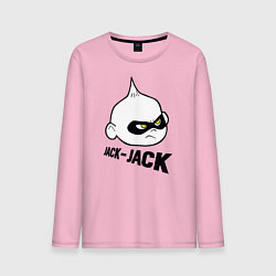 Лонгслив хлопковый мужской Jack-Jack цвета светло-розовый — фото 1