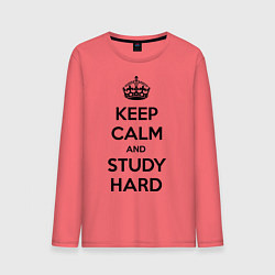 Мужской лонгслив Keep Calm & Study Hard