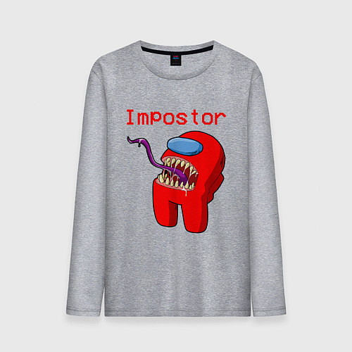 Мужской лонгслив AMONG US - IMPOSTOR / Меланж – фото 1