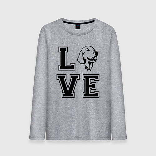 Мужской лонгслив Лабрадор / Меланж – фото 1