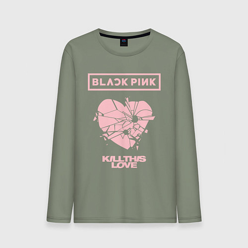 Мужской лонгслив BLACKPINK / Авокадо – фото 1