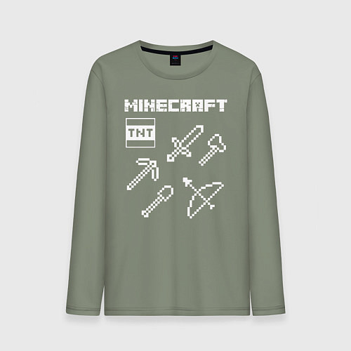 Мужской лонгслив Minecraft / Авокадо – фото 1