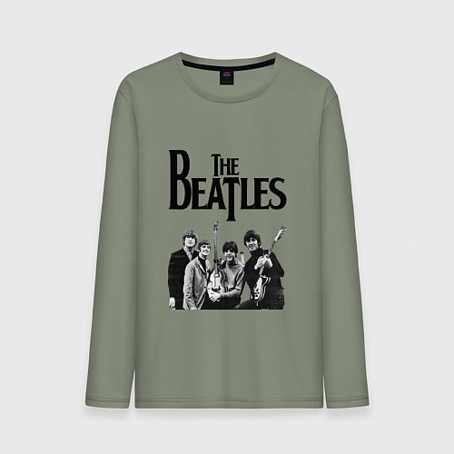 Мужской лонгслив The Beatles / Авокадо – фото 1