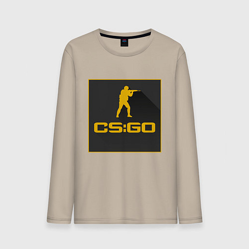 Мужской лонгслив CS GO Z / Миндальный – фото 1