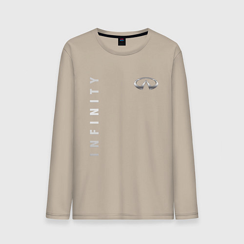 Мужской лонгслив Infinity for razor / Миндальный – фото 1
