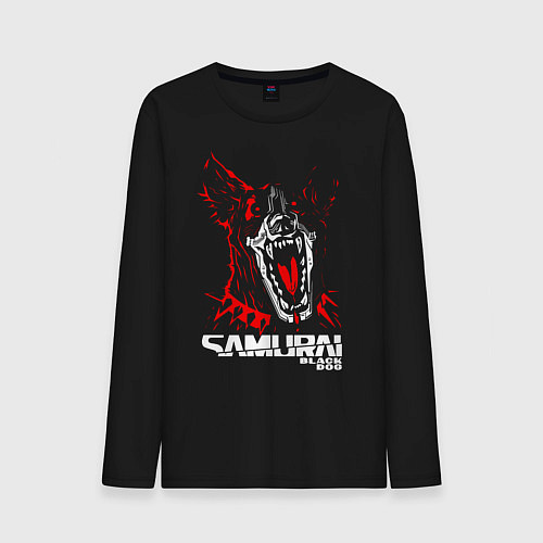 Мужской лонгслив SAMURAI Cyberpunk 2077 / Черный – фото 1