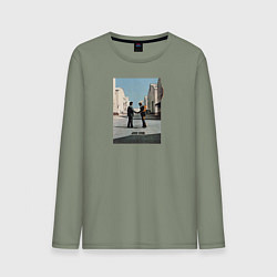 Лонгслив хлопковый мужской Pink Floyd, цвет: авокадо