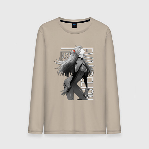 Мужской лонгслив Евангелион / Миндальный – фото 1