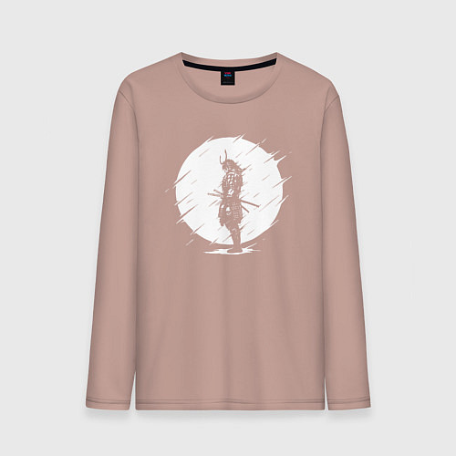 Мужской лонгслив САМУРАИ SAMURAI / Пыльно-розовый – фото 1