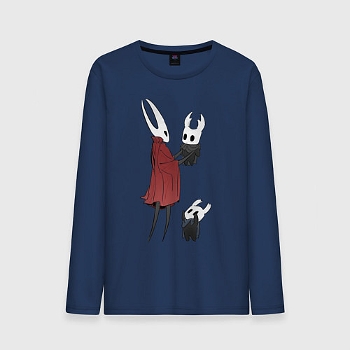 Мужской лонгслив Хорнет и рыцари / Тёмно-синий – фото 1
